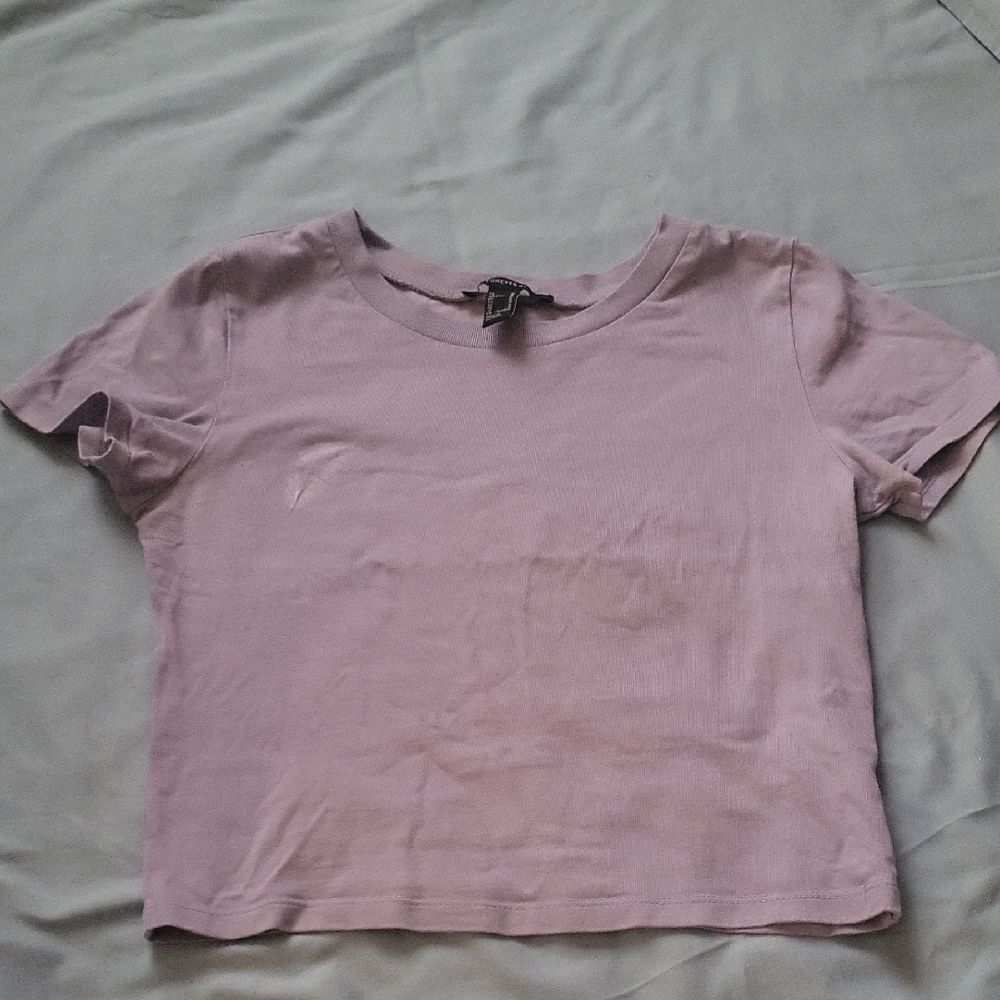 Women's Lavender Crop Top